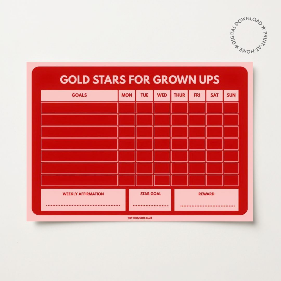 Printable Gold Star Chart | Cherry Cream